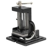 Étau Inclinable Fonte 110 mm pour Perceuse, Serrage Solide | Fonte robuste, inclinaison 0-90°, fixation établi, usage mobile, angle réglable 15°