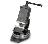 Etau machine EBERTH rotatif et basculant en fonte d'acier, Max. Largeur de serrage 80mm, largeur de mors 100mm, étau pour perceuse