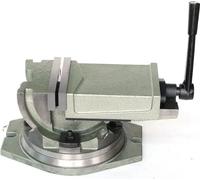 Etau machine pour charges lourdes en fonte, largeur de mors 100 mm, mors en acier trempé 45#, pied pivotant 360°, pour perceuses et fraiseuses
