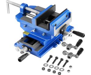 Etau machine VEVOR, largeur de mors 15,24 cm, étau croisé à 2 axes XY, ouverture de mors 14,478 cm, serrage d'étau d'établi, pour perceuse-fraiseuse CNC pour le travail du bois