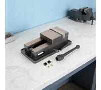 Étau mécanique - Modèle à traction vers le bas - 15,24 cm - Pour fraiseuse/perceuse - Précision - Pour le travail des métaux - Fer