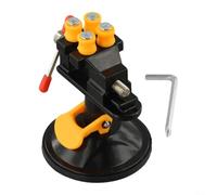 Étau pivotant portable avec base ventouse, rotation à 360 degrés, pince de table en aluminium très résistant pour mini étau pour perceuse à modeler, capacité de 30 mm (noir)