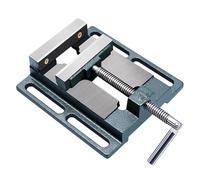 Étau plat en fonte de 2,5/3/4/5/6 pouces, étau de serrage de précision pour perceuse industrielle avec pince en acier au carbone et boulons de montage, pour perçage, travail du bois(Size:6in)