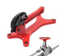 Étau portable pour tuyau de serrage - Rouge | 0,3 à 3,8 cm, aluminium + acier, pour l'entretien des vannes, chantiers étroits