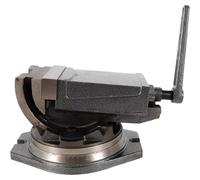 Étau pour fraiseuse, largeur des mâchoires 125 mm, ouverture des mâchoires 95 mm, force de serrage maximale 24 kN, base pivotante à 360°, angle d'inclinaison 90°