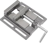 Etau pour perceuse - Etau d'établi - Acier au carbone - Mâchoires magnétiques 2 pièces - Mâchoires à rainures multiples - Pour le travail du métal