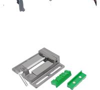 Étau pour perceuse, plage de serrage max. : 10 cm / 4 pouces, taille des mâchoires : 9,9 cm x 2 cm, distance entre les fentes d'installation : 13,5 cm / 5,3 pouces, taille de l'étau pour perceuse : 18