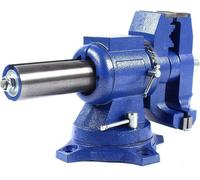 Étau professionnel - 100 mm, étau de machine - Rotation à 360°, en fonte sphéroïdale - Pour machines d'affûtage et de fraisage, outils d'érosion et de découpe par électroérosion - Bleu