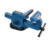 Etau réglable serre-tube base tourn. mors 125mm ouv. 155mm Dolex