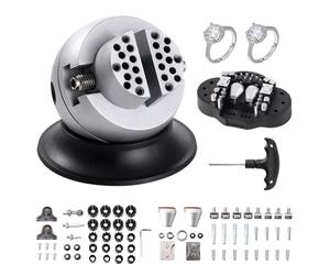 Etau sphérique VEVOR, outil de réglage de gravure de 3 pouces, étau pour bloc de gravure pivotant à 360°, accessoire de 70 pièces, outils pour bloc de gravure de bijoux, bloc standard pour incrustatio