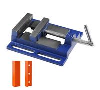 Etau VEVOR 110mm Ouverture maxi Etau machine en fonte revêtu par poudre Etau parallèle 7KN Force de serrage 21mm Profondeur de serrage Idéal pour fraiseuse Perceuse Raboteuse
