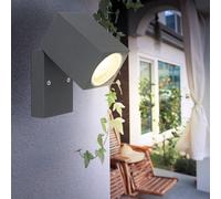 ETC-Shop Lampe Murale Extérieure Spot Mobile Anthracite Verre 16,5 cm