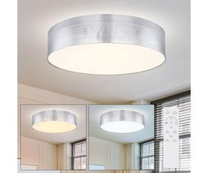 etc-shop Plafonnier LED Chambre avec Télécommande Mémoire Dimmable 60 cm