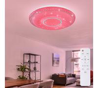 ETC-Shop Plafonnier LED RGB Effet Étoiles Avec Télécommande Dimmable CCT