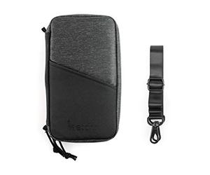 ETCHR Exemple de Cas - Organisateur de câbles de Voyage Universel - Sac d'artiste résistant aux intempéries - Sac d'art Multifonction avec Composants pour la Gestion des Outils, Noir, Gris/Noir,