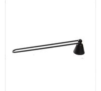 Éteignoir à bougie Éteignoir à bougie en forme de cloche long manche | Utilisation d'aromathérapie d'extincteur à mèche antidérapante en fer vintage(Black)