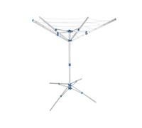 Etendoir à linge avec pied en Aluminium Pliable 102 x 102 x 160 cm gris