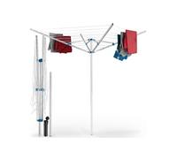 Etendoir à linge en aluminium gris
