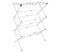 Étendoir à Linge Extensible "Accordéon" 9m Blanc