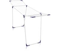 Étendoir à linge Leifheit Classic 180 Solid 81621, séchoir à linge compact avec 18m d'étendage et 4 supports pour cintres, blanc