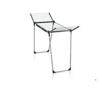 Leifheit Séchoir à linge Pegasus 150 Solid Slim sur pied – grande surface, compact, noir