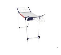 Étendoir à linge Leifheit Pegasus 200 Solid Deluxe Mobile 81517, séchoir à linge à roulettes avec 20m d'étendage, 5 cintres, blanc