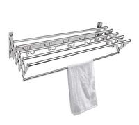 Étendoir à Linge Mural Extensible et Pliable, Porte-Serviettes, Barre de Rangement rétractable pour Salle de Bain, Gain de Place (Taille : 100 cm)