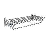 Étendoir à Linge Mural Extensible, Pliable, de Style accordéon, Gain de Place, pour intérieur et extérieur (Dimensions : 50 x 35 cm) (50 x 35 cm)