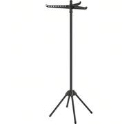 Étendoir à Linge, Séchoir sur Pied, 3 Bras Rotatifs pour Cintres, 4 Pieds, pour l'Intérieur, Acier Inoxydable, pour jusqu'à 27 Vêtements, Hauteur 150 cm, Noir À propos de cet article[PLIABLE & PEU ENC