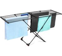 Vilde Séchoir à linge | Séchoir à linge Drying Rack | Métal Extensible Noir XXL 110-189 cm