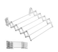 Etendoir Porte-linge et porte-serviettes, pliable blanc 50 cm