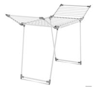 tectake® Etendoir Linge Interieur & extérieur Séchoir à Linge Pliable avec etendage de 1,80m, Etendoir Chaussette & Petites pièces Rangement buanderie pour lessive Organisation Maison - Blanc