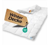 etérea Couette d'hiver en Microfibres - Couette Frieda 155x200 - Durable & Oeko-Tex - Lavable à 60 degrés - Couette Super Douce et Moelleuse - Extra Chaude - 155 x 200 cm - Blanc