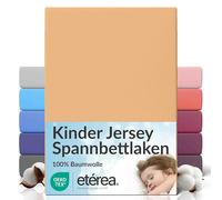 etérea Jersey Drap Housse 80x160-80x180 cm Sable Epaisseur 15-20 cm - 100% Coton - Oekotex Drap-Housse Matelas Lit Housse de Couette - draps-de-lit 80x160cm - 80x180cm Beige