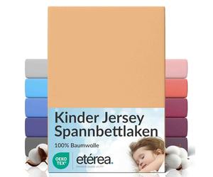 etérea Jersey Drap Housse 80x160-80x180 cm Sable Epaisseur 15-20 cm - 100% Coton - Oekotex Drap-Housse Matelas Lit Housse de Couette - draps-de-lit 80x160cm - 80x180cm Beige
