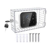 Eteslot Thermostat Universel avec rand Couvercle Transparent avec Serrure pour Montage Mural
