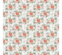 Ethereval Decoration Murale Fleur Vintage 45x500cm | Couche vinylique renforcee, resistante a l'eau et a l'huile. Ideal pour murs et surfaces lisses.