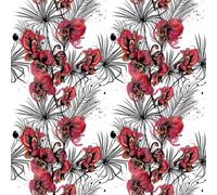 Ethereval Decoration Murale Meuble Fleur Vintage 45x500cm | Couche vinylique renforcee, resistante a l'eau et a l'huile. Ideal pour renovation de meubles et placards.