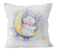 Ethereval Tissu De Lin Housse Coussin Jute Housse De Canapé Lit 1Pcs, Ours, Carte, Amour, Dessin Animé Housse Coussin Fauteuil Taie d'oreiller Anti Poil Housses De Coussin 40x40cm
