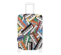 EtherSpher Housse de bagage élastique avec clavier électronique de dessin animé pour valises anti-poussière pour bagages de 45,7 à 81,3 cm, Instrument à clavier électronique de dessin animé, S 18-20