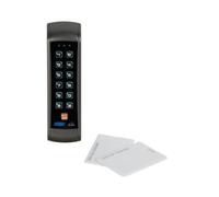 EtiamPro Clavier à code pour le contrôle d'accès avec double relais, résistant aux intempéries, autonome, clavier éclairé, adapté aux portes verrouillées ou déverrouillées électriquement, fonctionne