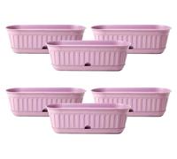 Etika Big - Lot de 6 jardinières, couleur lavande