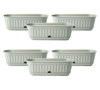 Etika Big - Lot de 6 jardinières, couleur sauge