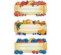 Étiquette de cuisine Corbeille de fruits, 76x35 mm