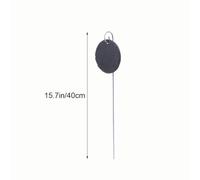 Étiquette de Plaque Ronde 10x10 Cm en Ardoise Fer Noir pour Jardin | Marqueur de Jardin, Panneau de Serrage, Tri Facile, pour Pots, Bacs et Potager, Style
