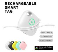 Étiquette GPS rechargeable pour appareils Android, fonctionne avec Google's Find Hub Key Finder, étiquette intelligente pour localisateur de moto Pixel Xiaomi Samsung Bleu