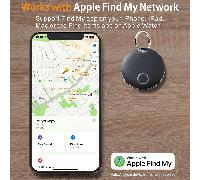 Étiquette intelligente Pro, Traceur d'air avec Apple Find My (iOS uniquement), Traceur GPS mondial, Traceur de valise compatible avec l'application Apple Où est (iOS uniquement), Trousseau de clés pou
