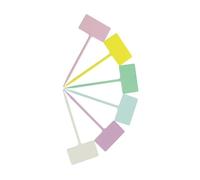 Etiquette Jardin Étiquette de plante épaisse, carte enfichable, étanche, résistante au soleil, marqueur jardin, étiquettes décoratives résistantes à la lumière, sur piquet, 10/12 pièces(12PCSColor1)