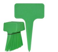 Etiquette Jardin Marqueurs de plantes en plastique, étiquettes étanches, piquets 59x98MM, bonsaï jardin, semis succulents, étiquette épaisse, 40 pièces(Green)