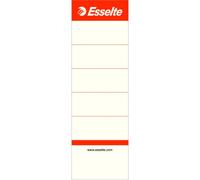 Étiquette non adhésive pour classeur à levier 158 x 50 mm Esselte blanche - Paquet de 10
